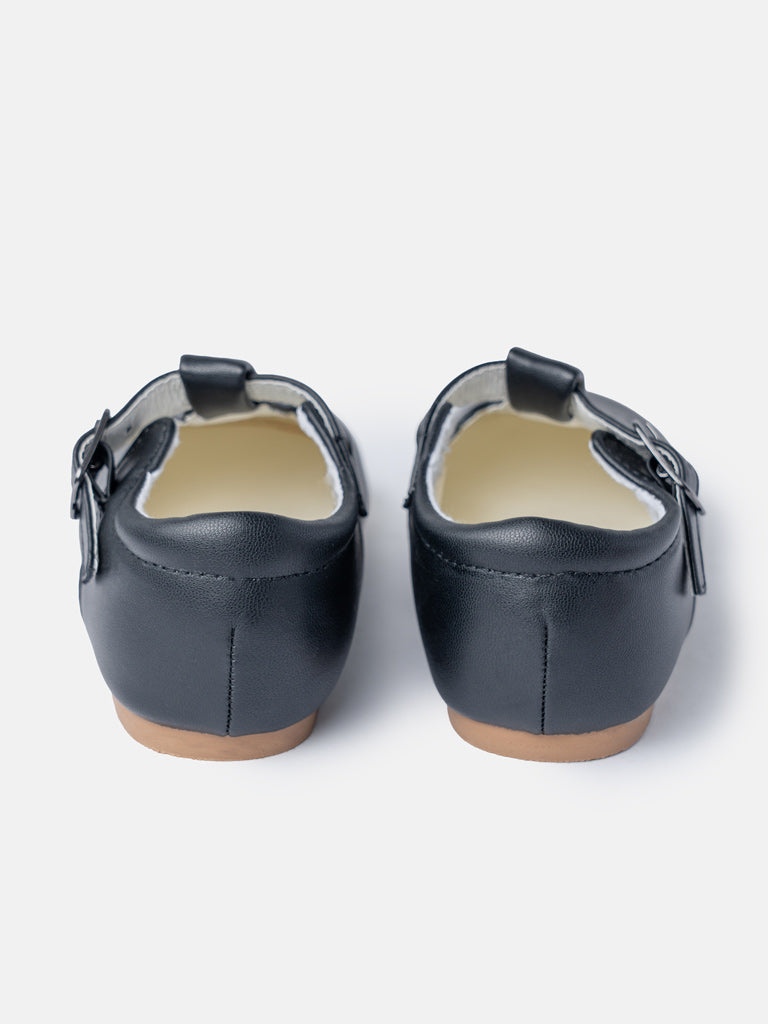Baby Boy M&B Classic T-Bar Shoes - Black