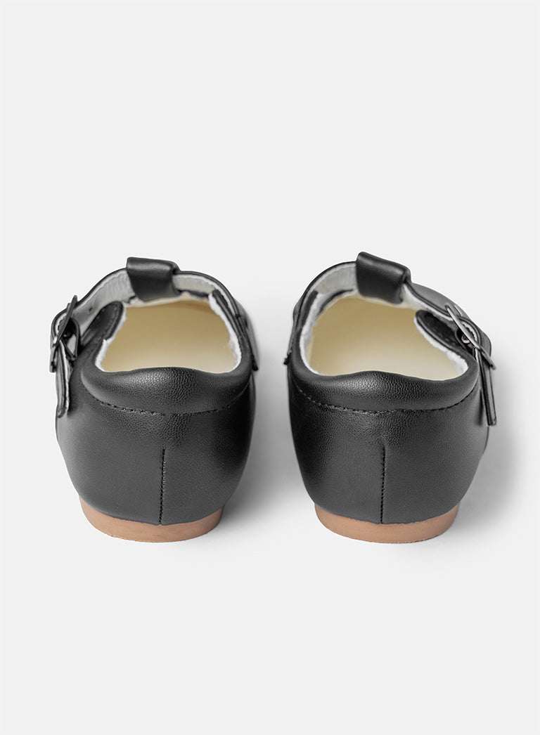 Baby Boy M&B Classic T-Bar Shoes - Black
