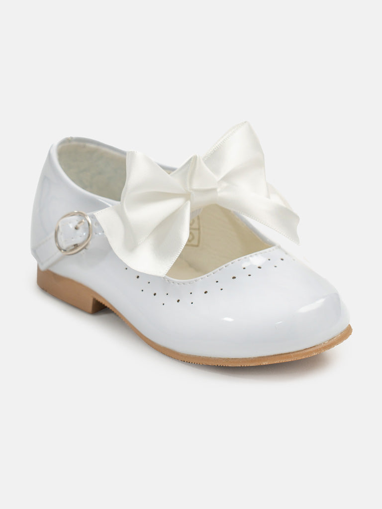 Baby Girl Mary-Jane Shoes Abbey Collection - White