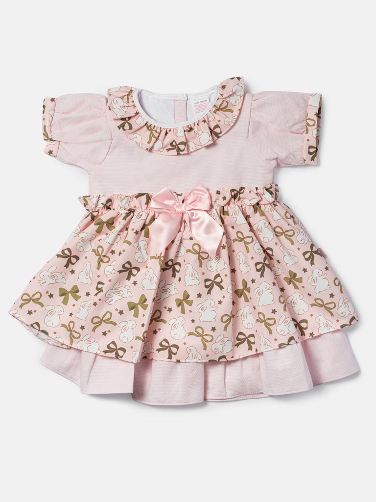 Baby Girl Irina Collection Spanish Dress - Baby Pink