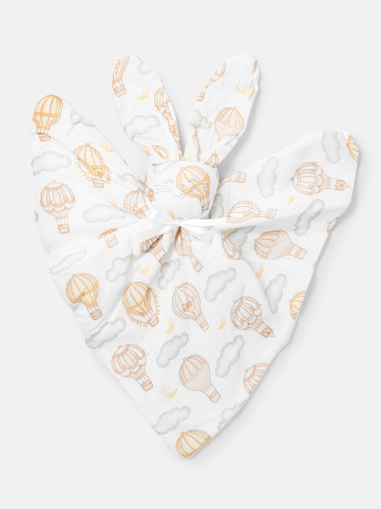 Baby Hot Air Balloon Collection Bunny Comforter - Beige