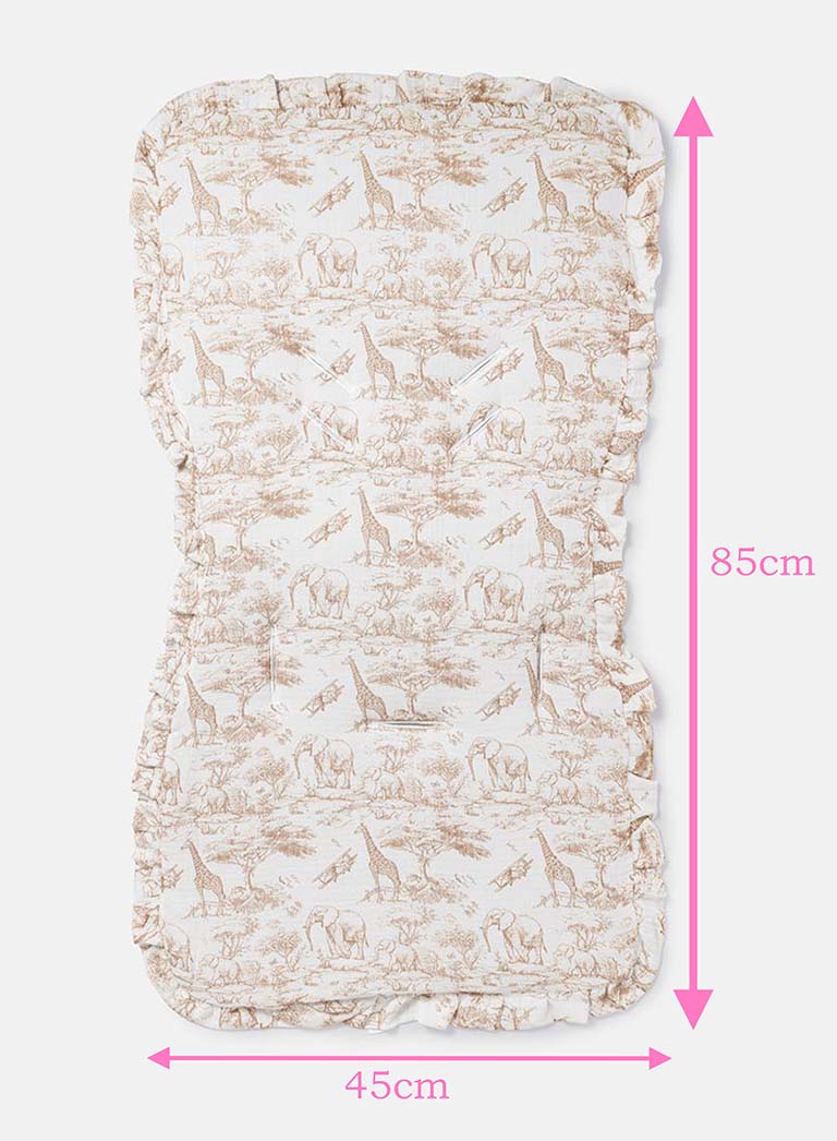 Baby Safari Collection Car Seat Liner - Beige