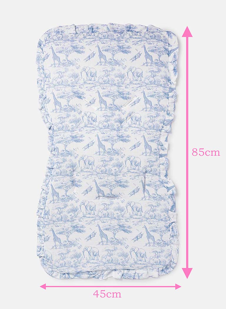 Baby Safari Collection Car Seat Liner - Baby Blue