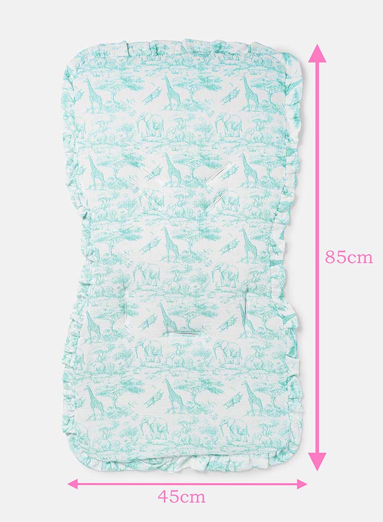 Baby Safari Collection Car Seat Liner - Mint Green