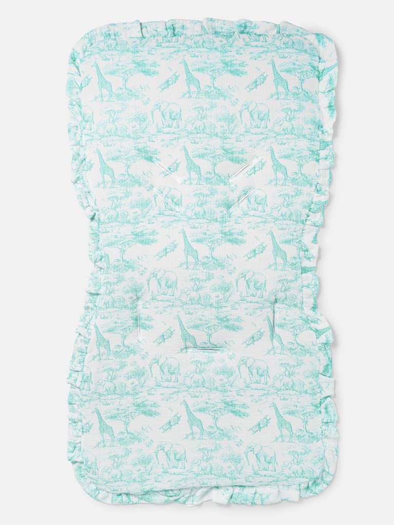 Baby Safari Collection Car Seat Liner - Mint Green