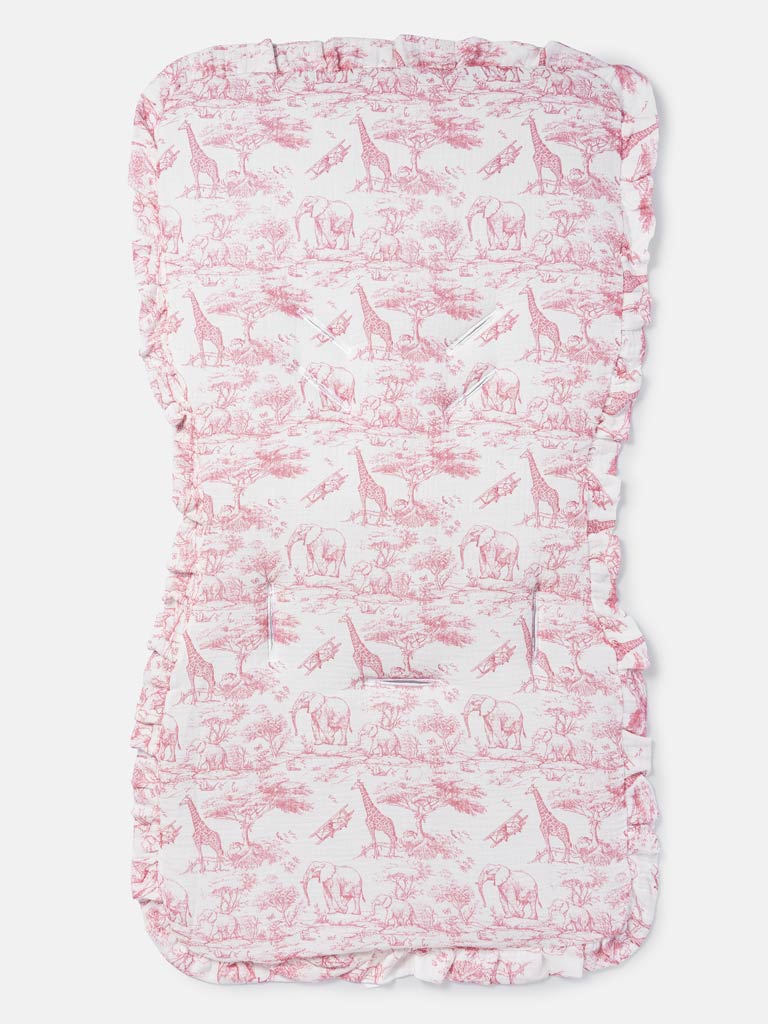 Baby Safari Collection Car Seat Liner - Baby Pink
