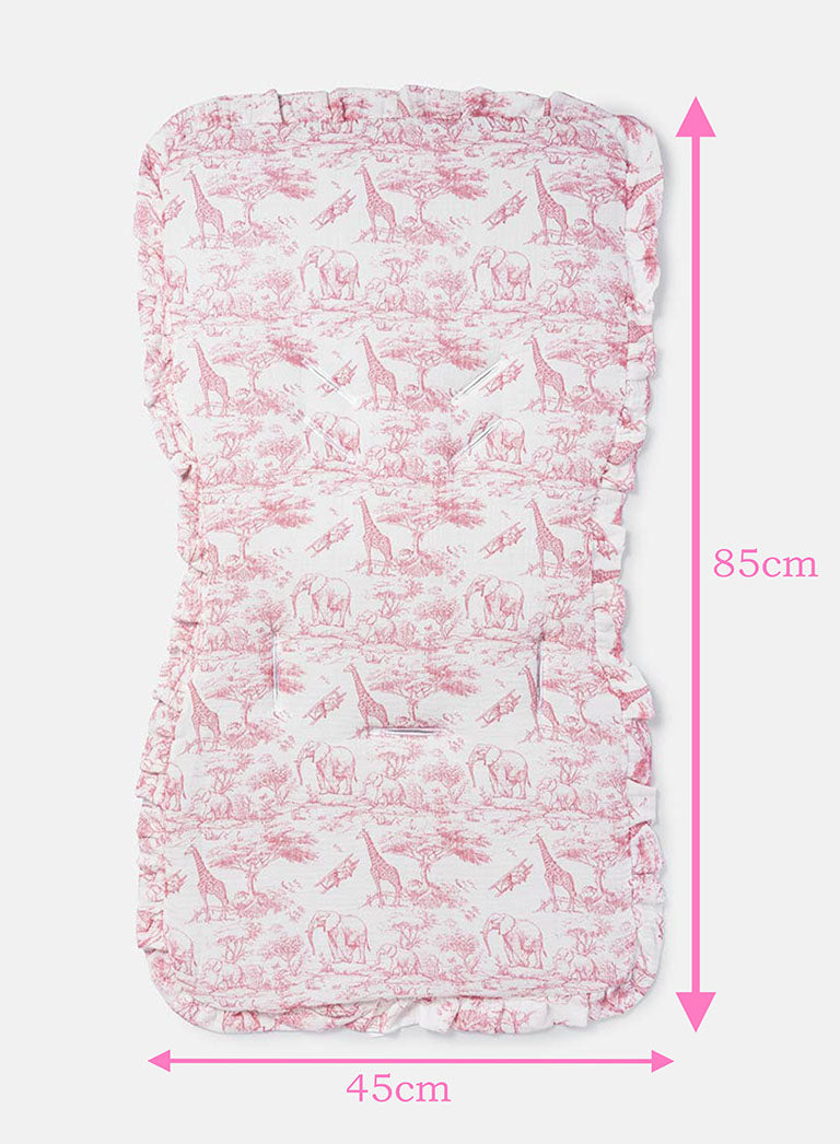 Baby Safari Collection Car Seat Liner - Baby Pink