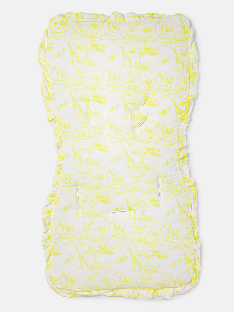 Baby Safari Collection Car Seat Liner - Lemon Yellow