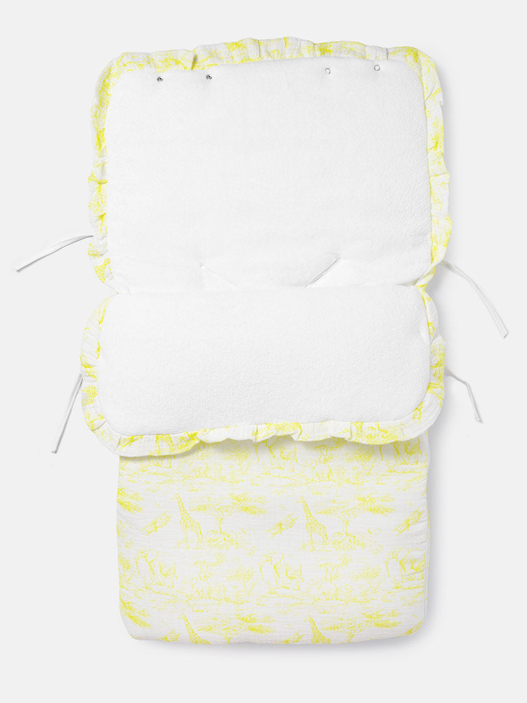 Baby Safari Collection Footmuff - Lemon Yellow