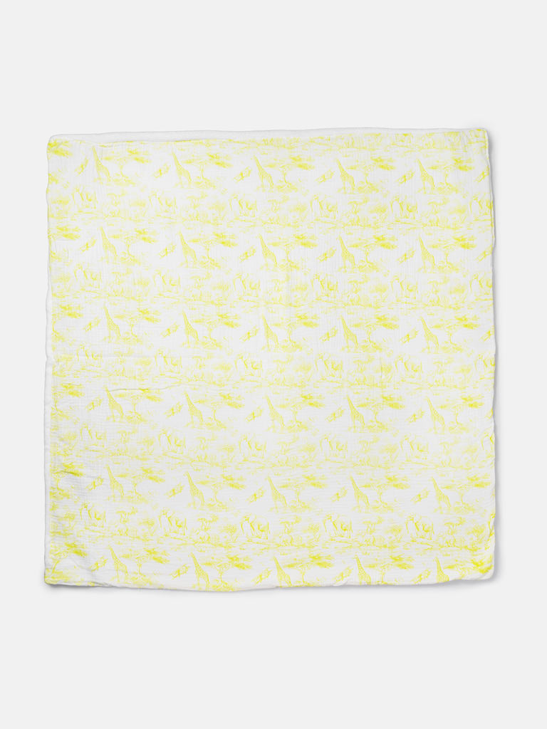 Baby Safari Collection Blanket - Lemon Yellow