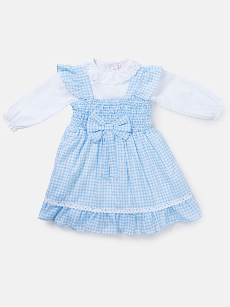 Baby Girl 2-Piece School Uniform Set - Baby Blue