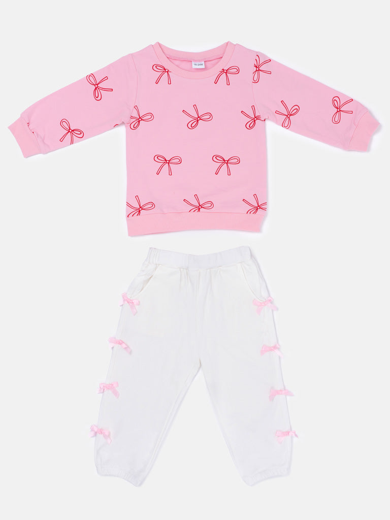 Baby Girl Eloise Collection Long Sleeve 2-Piece Set - Pink