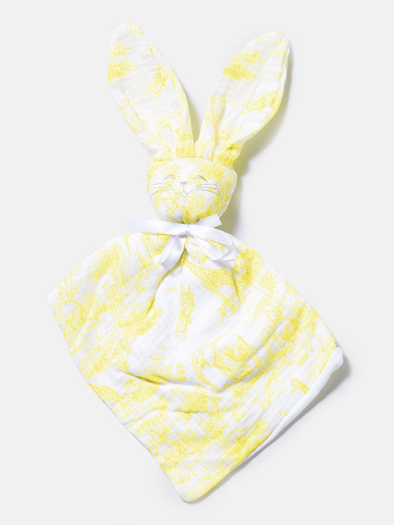 Baby Safari Collection Bunny Comforter - Lemon Yellow