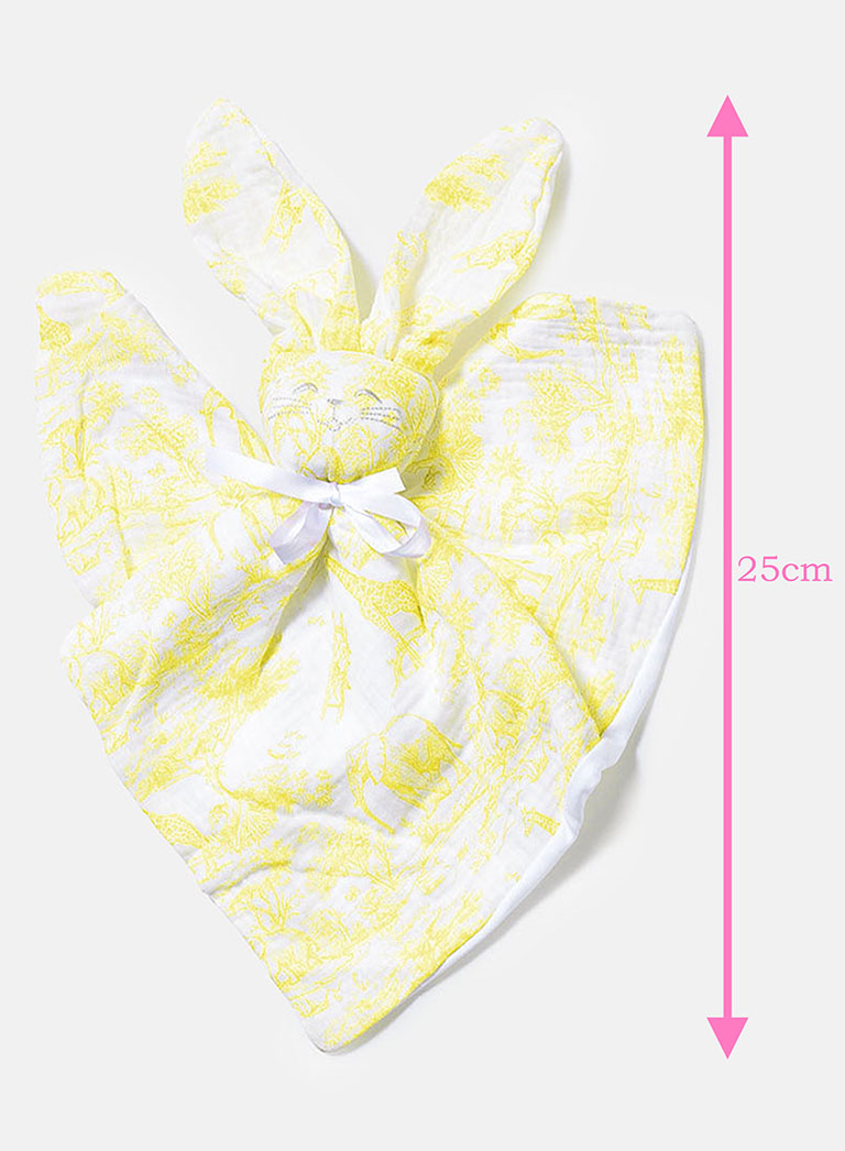 Baby Safari Collection Bunny Comforter - Lemon Yellow