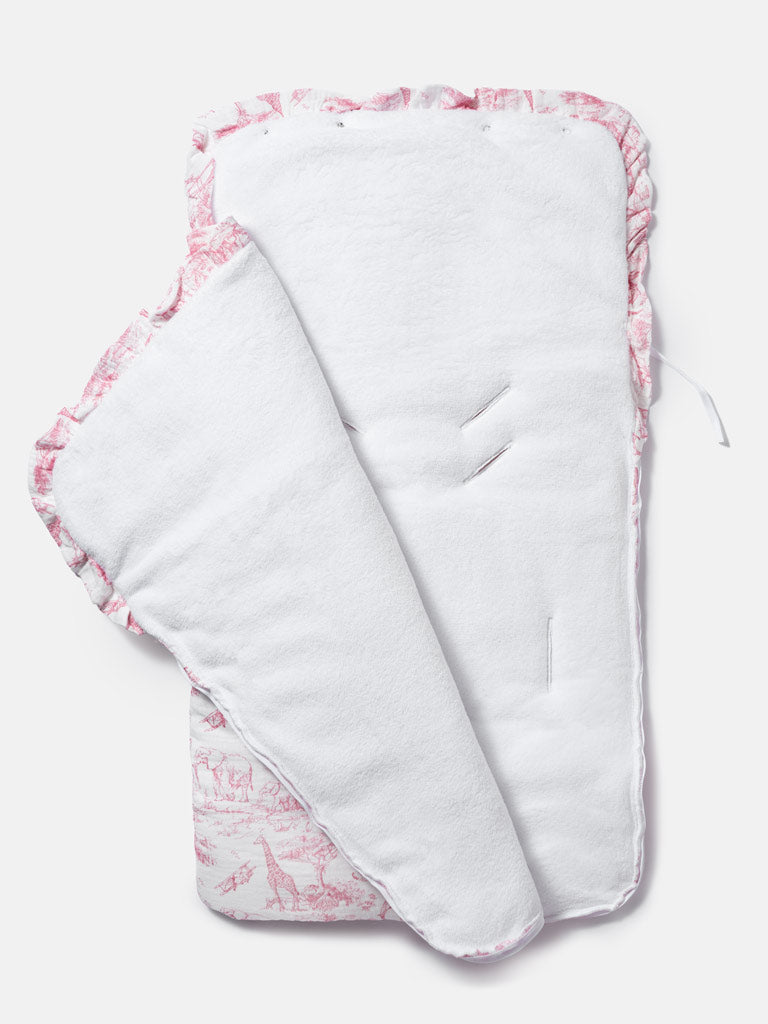 Baby Safari Collection Footmuff - Baby Pink