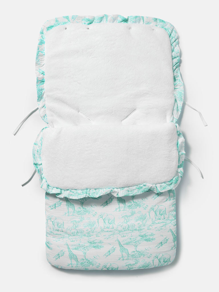 Baby Safari Collection Footmuff - Mint Green