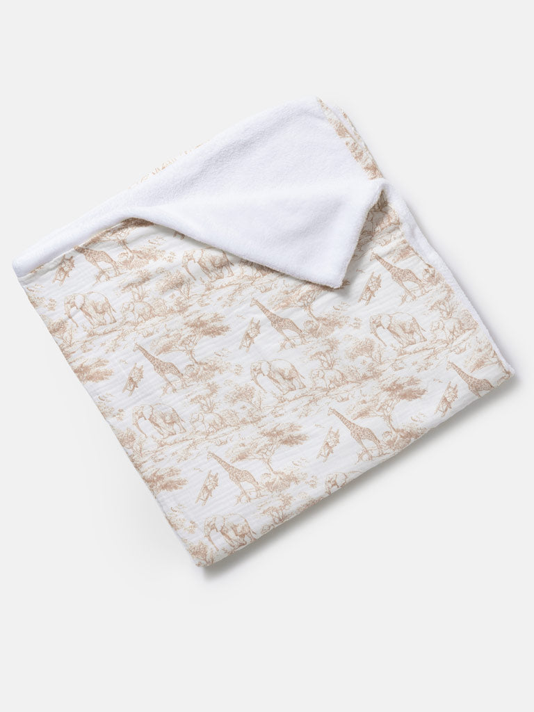 Baby Safari Collection Blanket - Beige