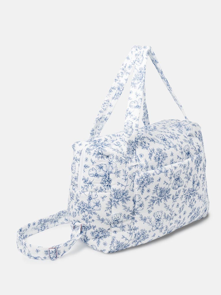 Soft Padded Changing Bag - Teddy Collection - Navy Blue