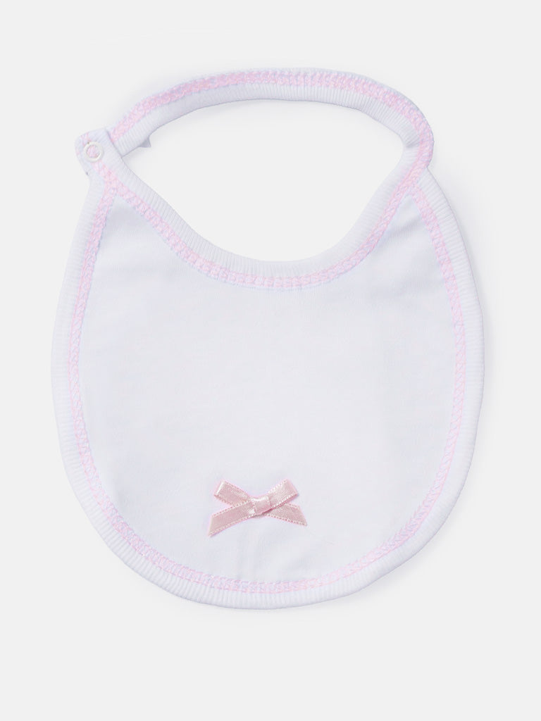 Newborn Essentials 4-Piece Gift Box Set with Wavy Lace - Pink