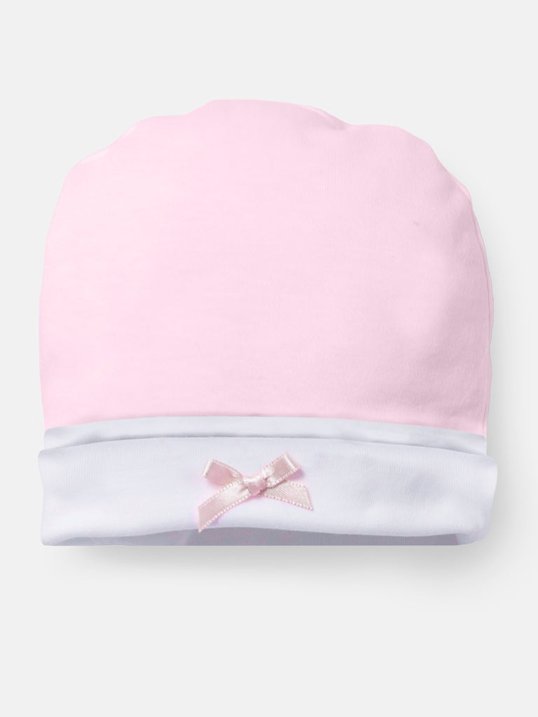 Newborn Essentials 4-Piece Gift Box Set with Wavy Lace - Pink