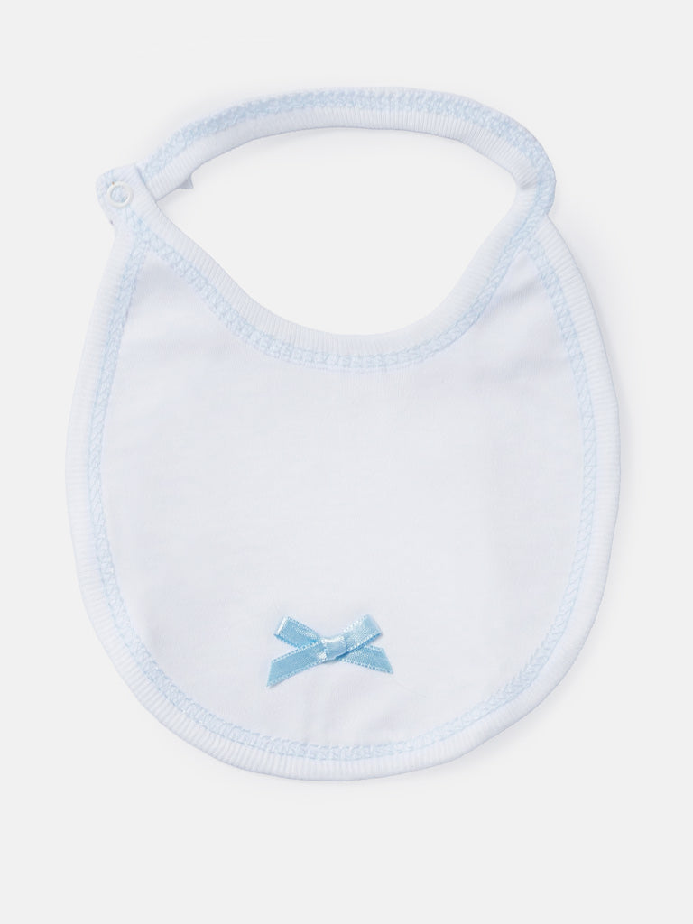 Newborn Essentials 4-Piece Gift Box Set with Wavy Lace - Baby Blue