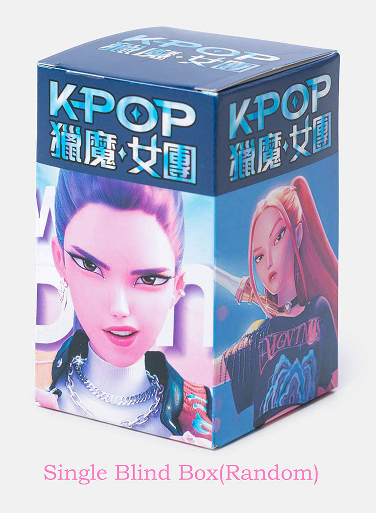 K-POP DEMON HUNTERS Silicone Keychain Figure with Detachable Chain - Single Blind Box