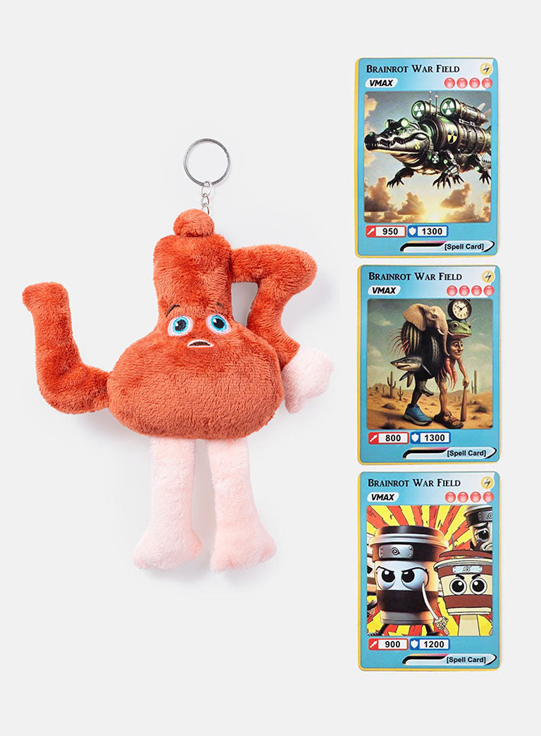 ITALIAN BRAINROT Mystery Plush Charm & 3Cards - 5+1 FREE Blind Bag