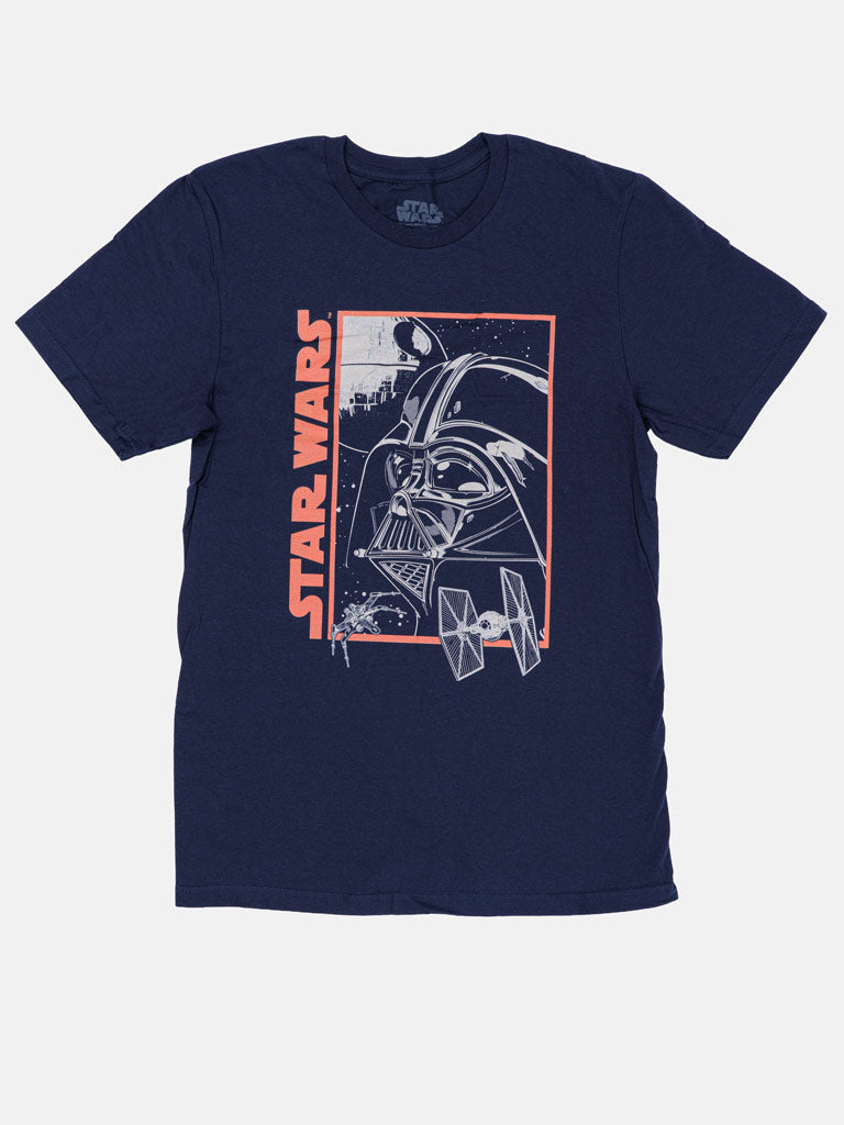Boys "Star Wars" Print T-Shirt – Navy Blue
