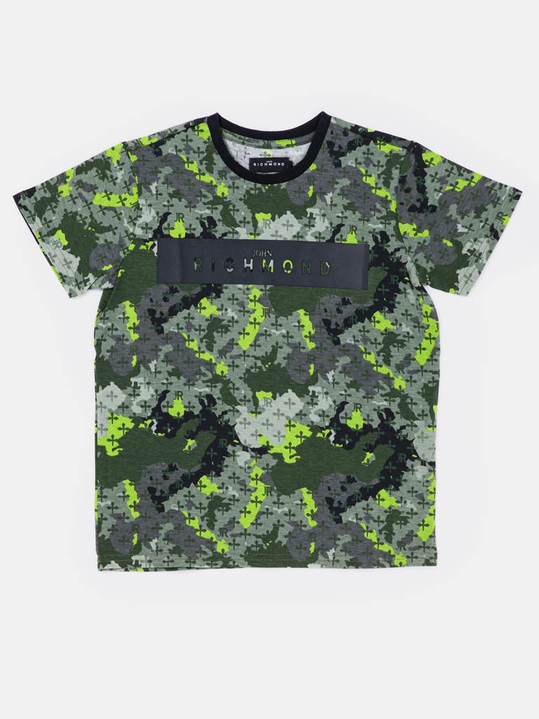 Boys JOHN RICHMOND T-Shirt – Green & Black