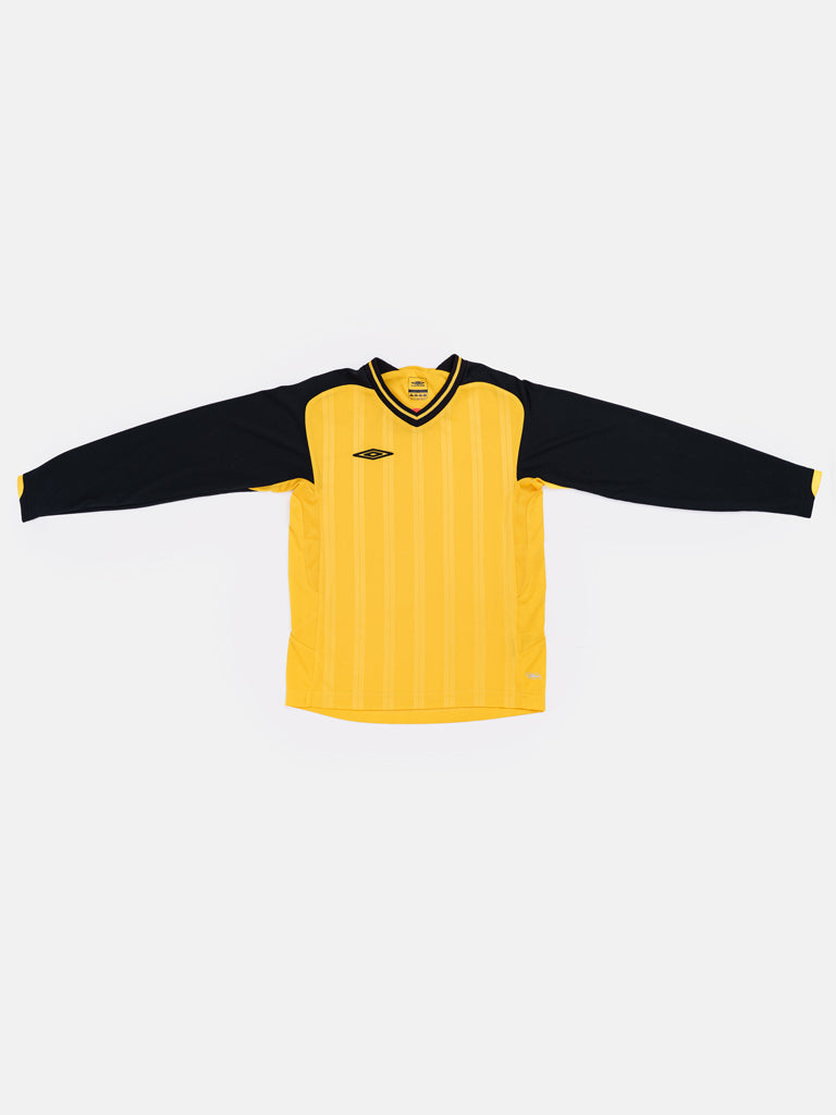 Boys UMBRO Long Sleeve Sports Jersey – Yellow & Black
