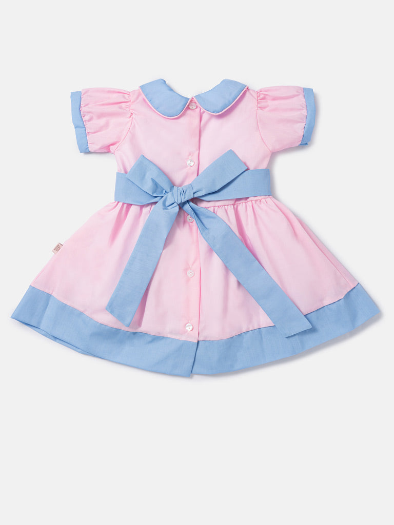 Baby Girl Marisol Spanish Dress - Baby Pink