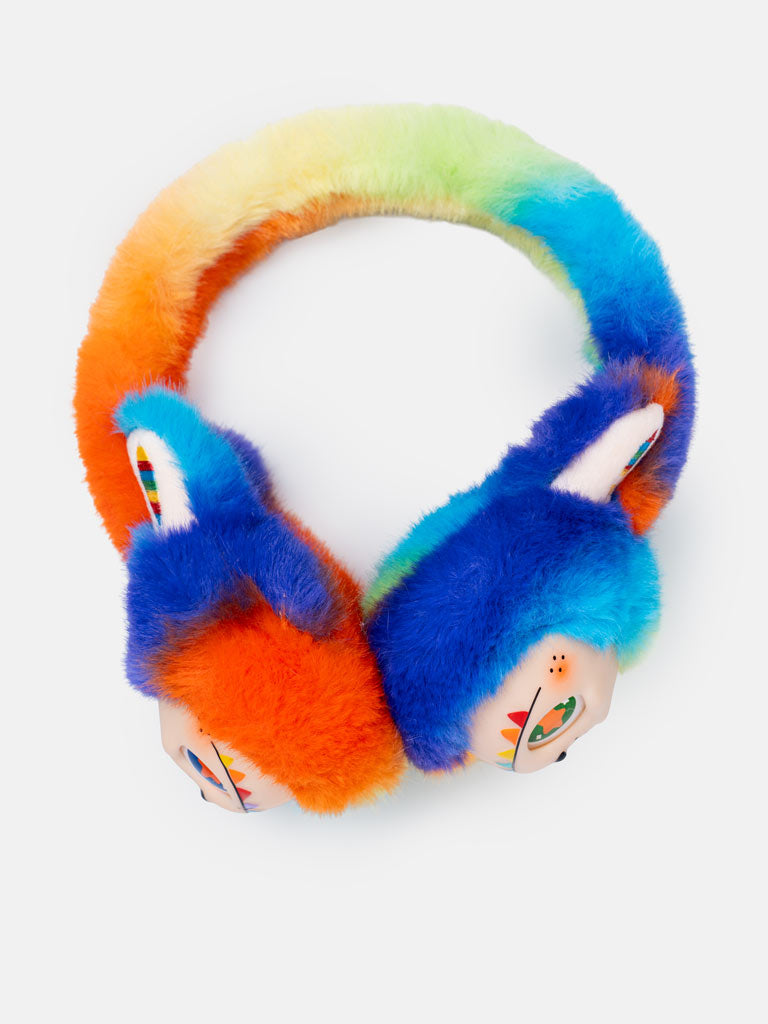 Labubu "Big Into Energy" Plush Earmuffs - Unofficial item - V6 RAINBOW