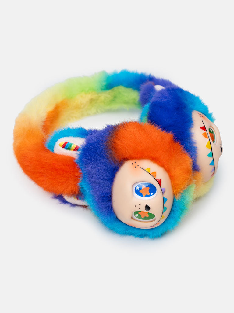 Labubu "Big Into Energy" Plush Earmuffs - Unofficial item - V6 RAINBOW