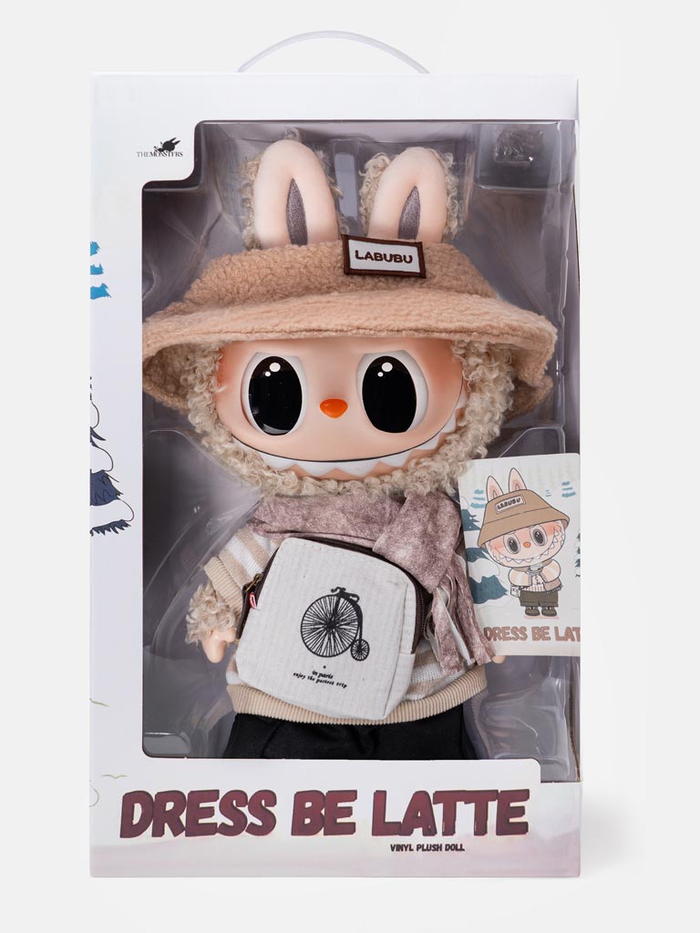 LABUBU 40cm Doll + Card - DRESS BE LATTE | Mommiesnbabies