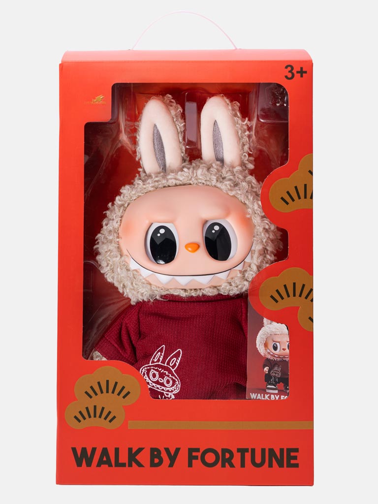 LABUBU Vinyl Face Plush Doll + Card (40cm) - WALK BY FORTUNE - Unofficial item