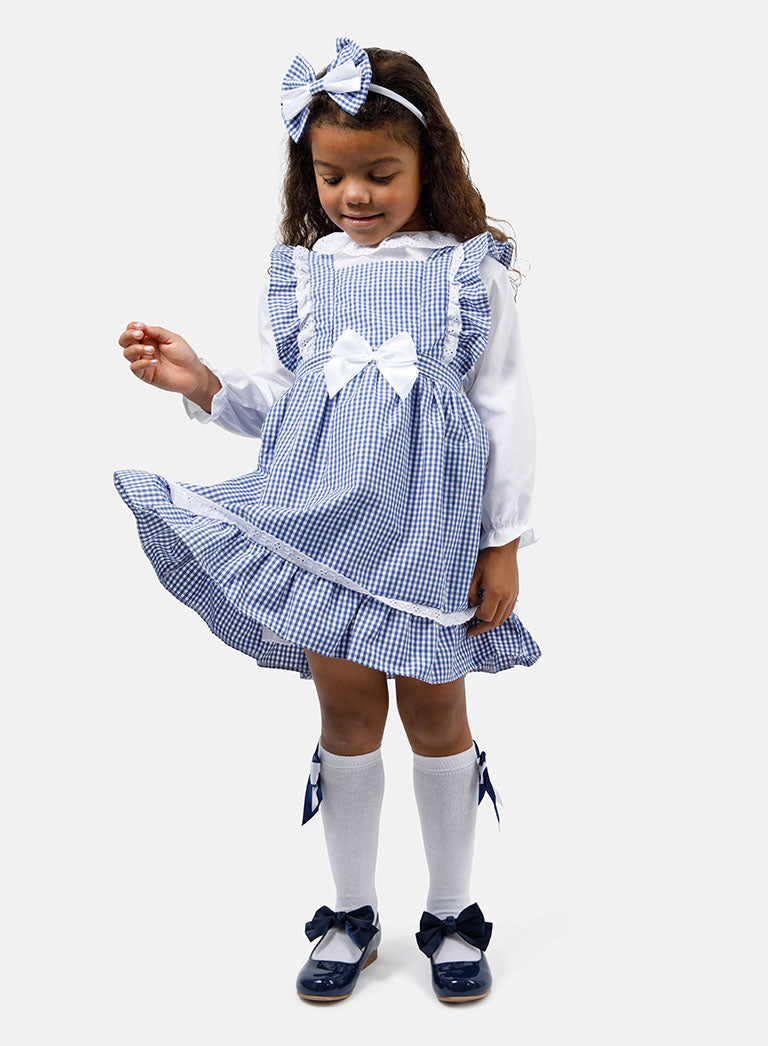 Baby Girl 5-Piece School Uniform Set - Navy Blue