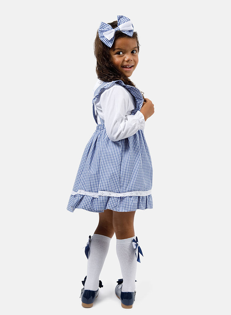 Baby Girl 5-Piece School Uniform Set - Navy Blue