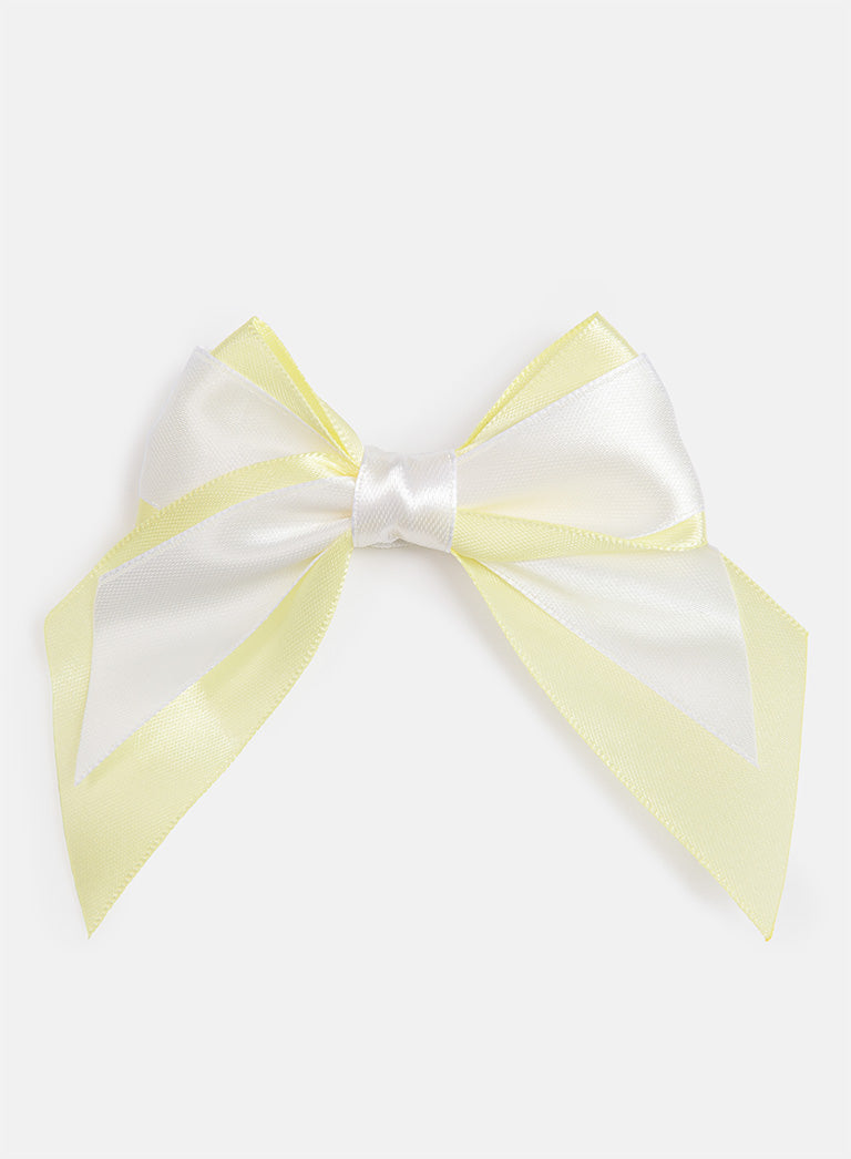 Baby Girl Satin Double Bow Hairclip - Double Toned