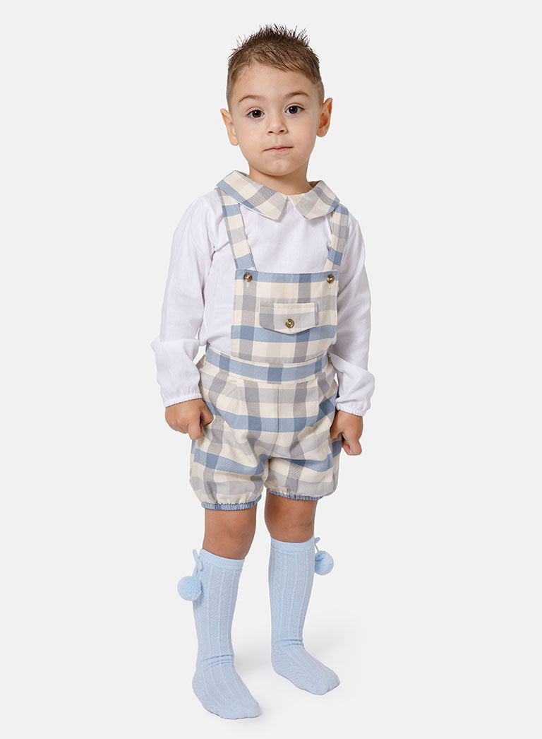 Baby Boy Kristian Collection 2-Piece Romper Set - Baby Blue