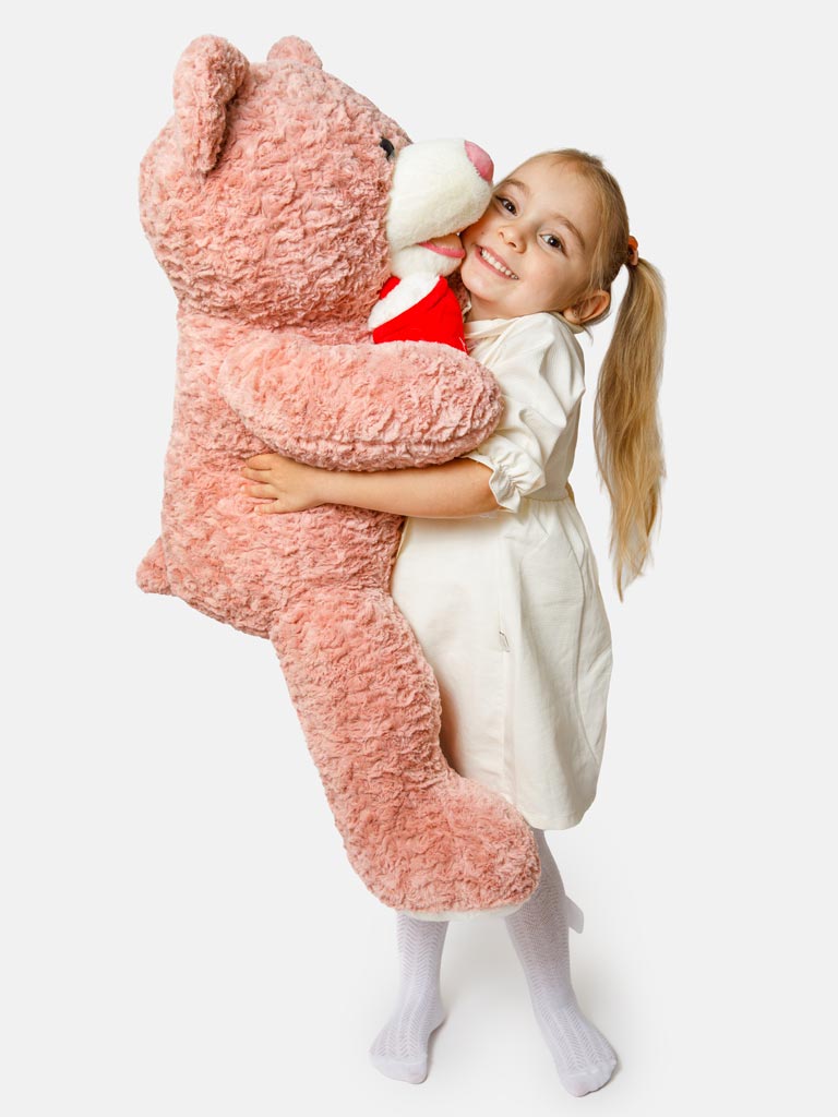 Milkshake Collection Jumbo Plush Teddy Bear - Dusty Pink