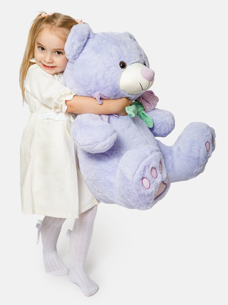 LOVE Collection Jumbo Plush Teddy Bear - Lilac