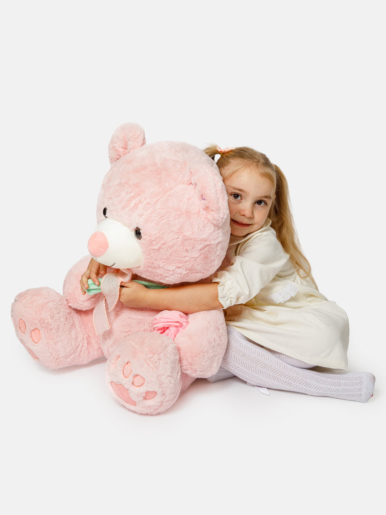 LOVE Collection Jumbo Plush Teddy Bear - Baby Pink