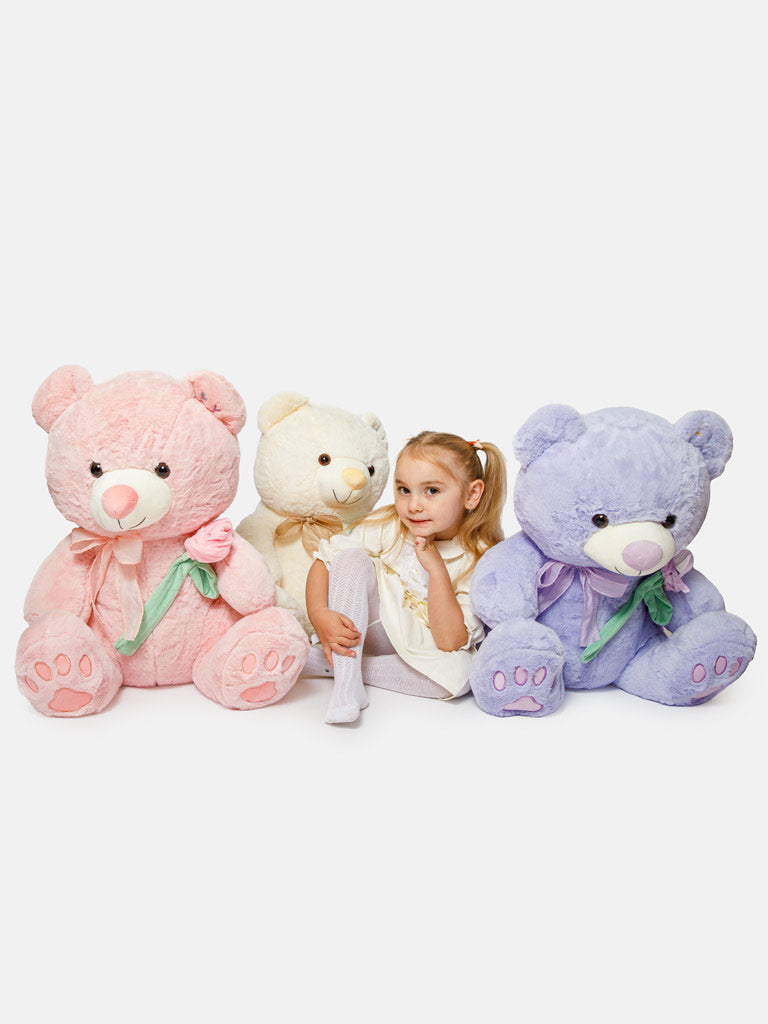 LOVE Collection Jumbo Plush Teddy Bear - Cream