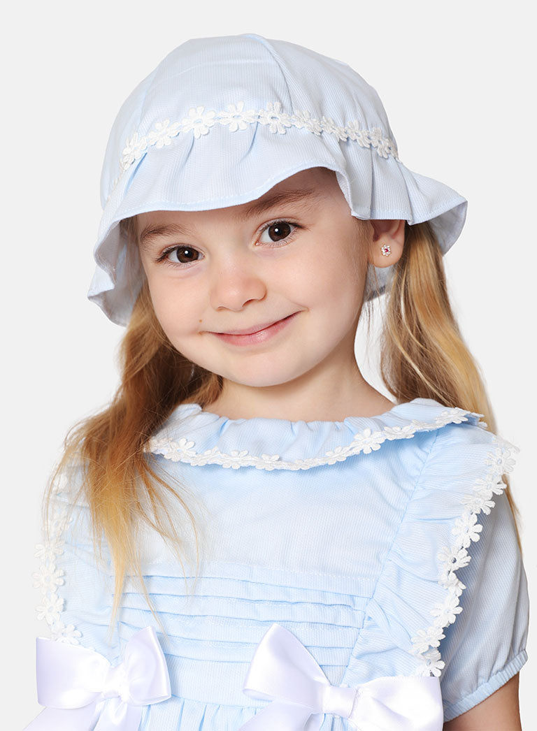 Baby Girl Graciela Collection 2-piece Spanish Dress Set - Baby Blue