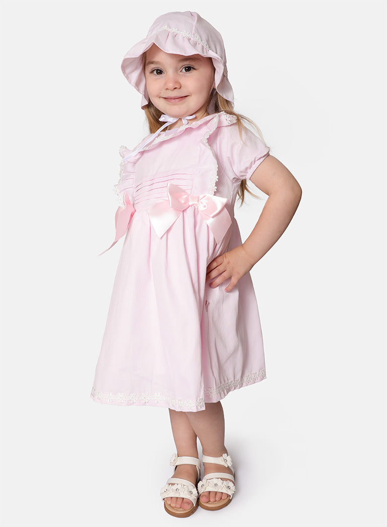 Baby Girl Graciela Collection 2-piece Spanish Dress Set - Baby Pink