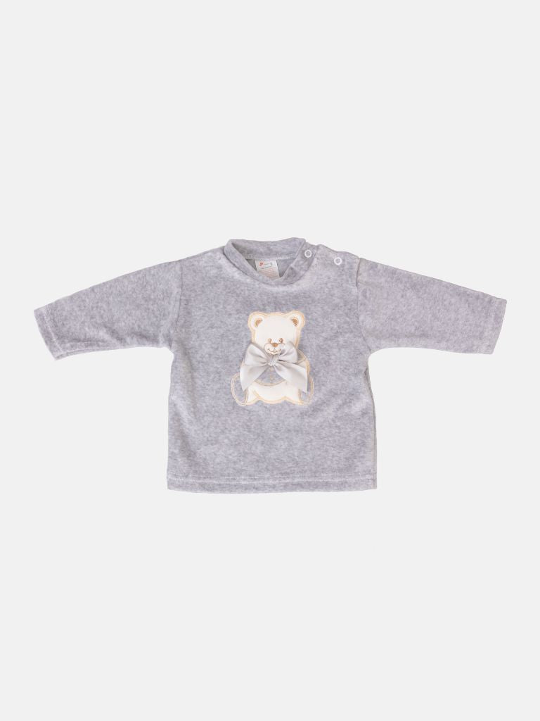 Baby Unisex 6-piece Teddy Gift Box Set - Grey