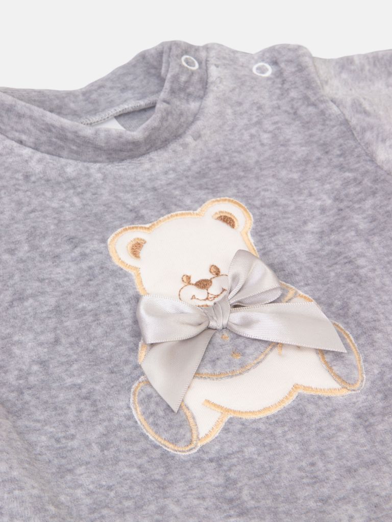 Baby Unisex 6-piece Teddy Gift Box Set - Grey