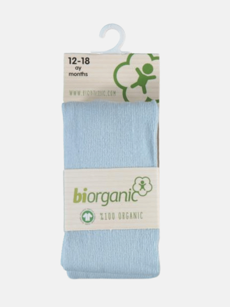 Baby Boy Biorganic Tights - Baby Blue