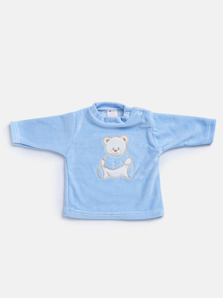 Baby Boy 5-piece Teddy Gift Box Set - Baby Blue