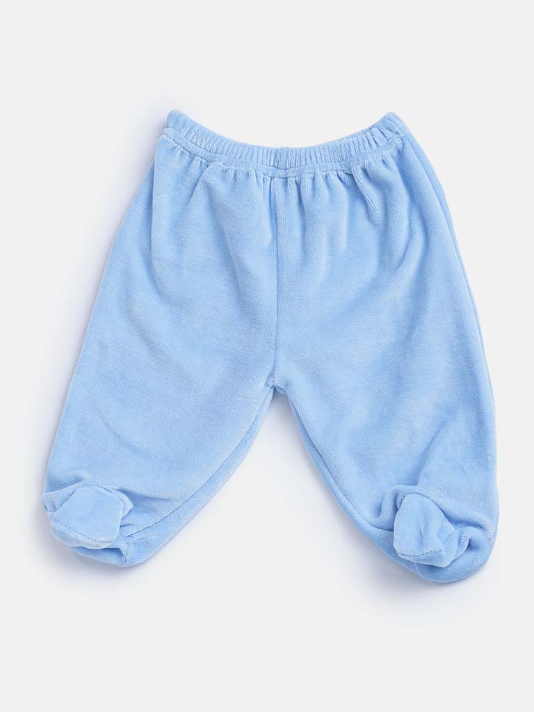 Baby Boy 5-piece Teddy Gift Box Set - Baby Blue